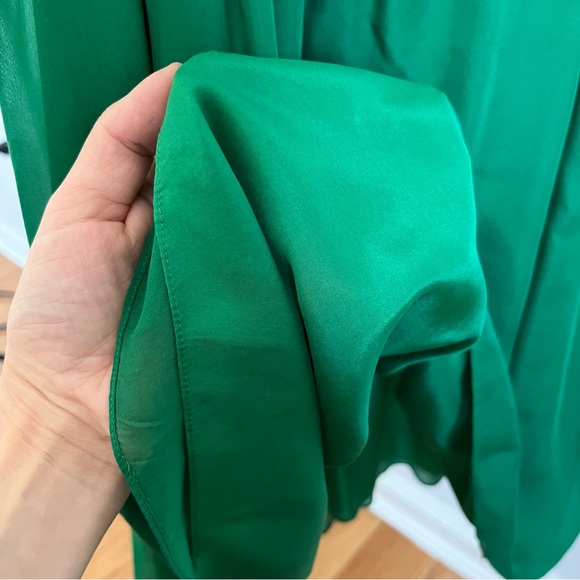 Rebecca Taylor green dress. 100% silk - Picture 3 of 7